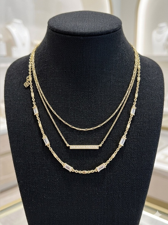 Kendra Scott Jewelry - Kendra Scott Addison Triple Strand Necklace in Goldplated over Brass 2475